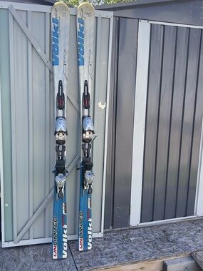 Völkl Attiva Alpine Skis in Blue & White